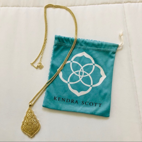 Kendra Scott Jewelry - Kendra Scott Aiden Long Pendant Necklace In Gold